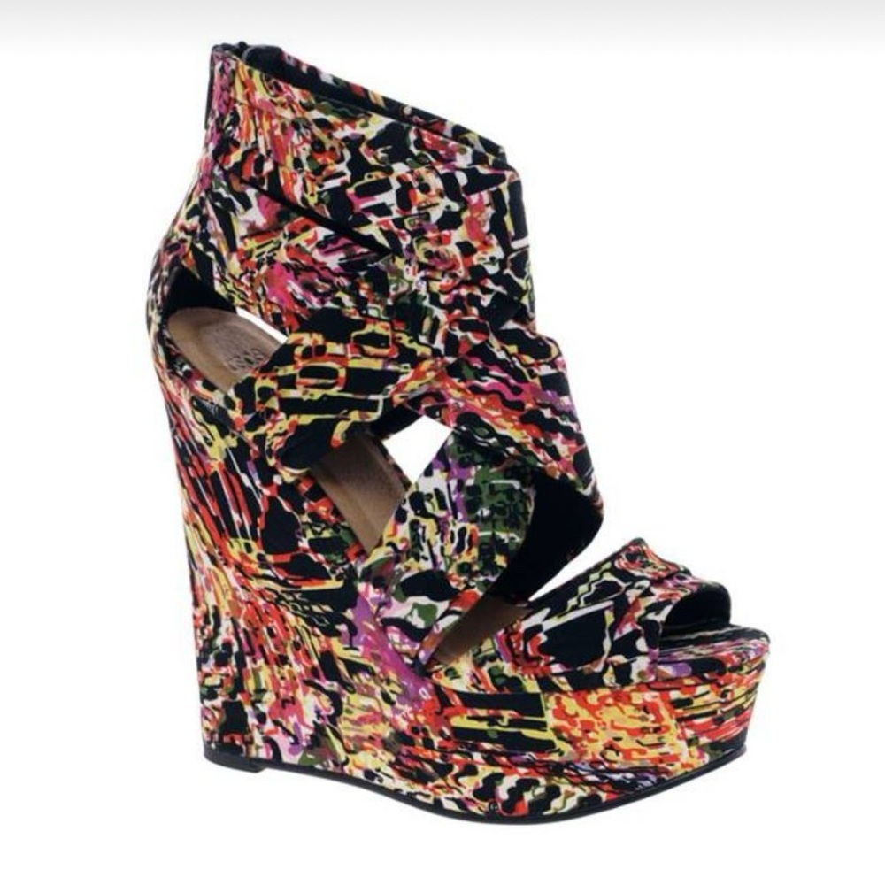 ASOS -Colorful Women's Wedge Sandals Size 7 (US)/ 5 (UK) Size PRELOVED